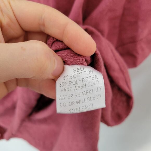 Pinch Mauve Cotton Blend Cropped Tee Medium - Picture 3 of 7